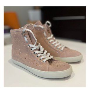 Apipazza Leather  Sneakers w Rhinestones, NWT Size 5 (EUR 35)